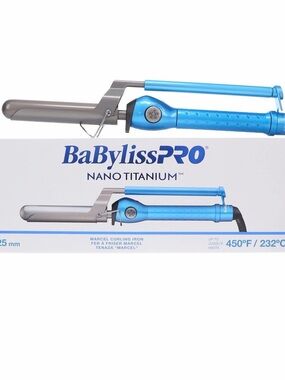 BaBylissPRO Nano Titanium Blue Marcel Curling Iron